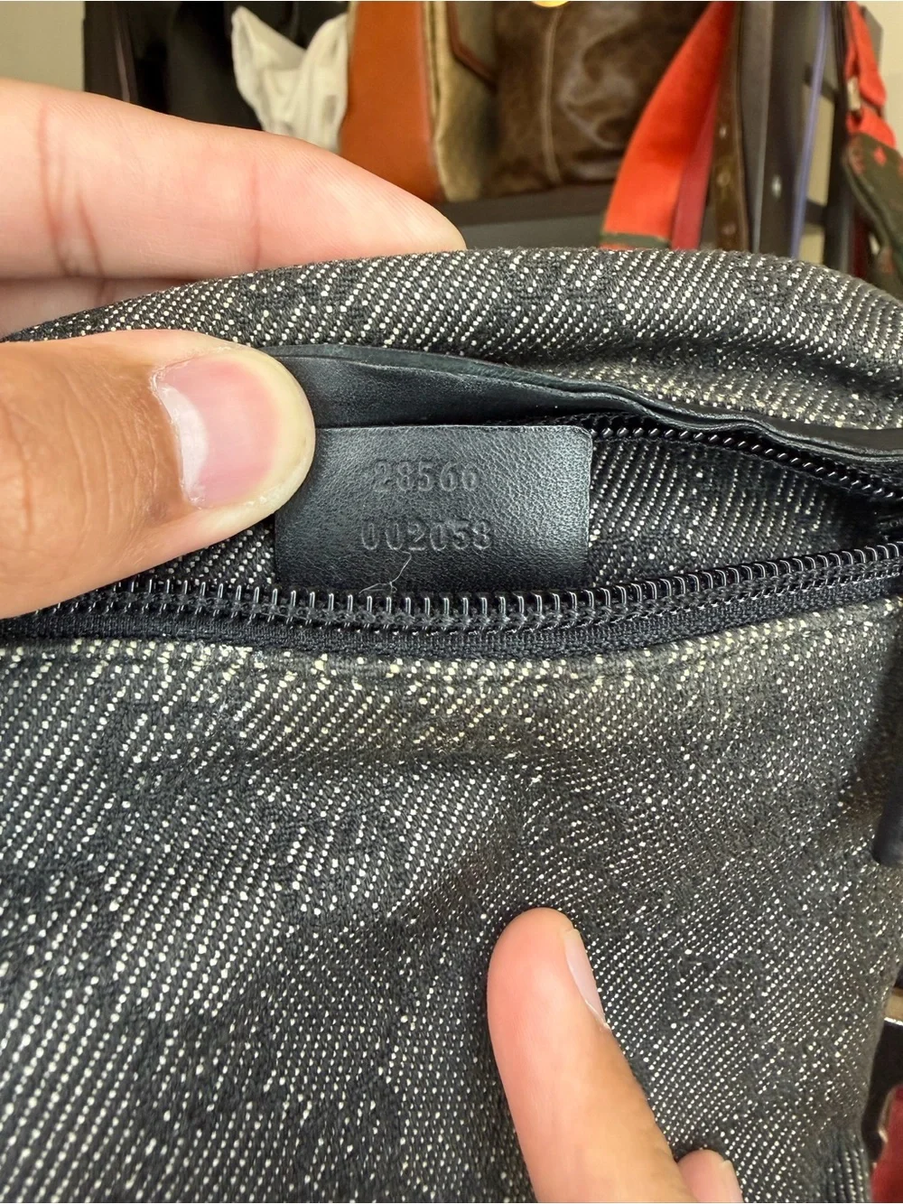 GUCCI
Black GG Denim Canvas Web Waist Belt Bag - Picture 7 of 12